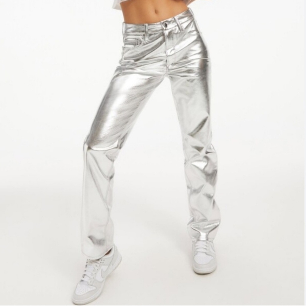 Good American silver pants